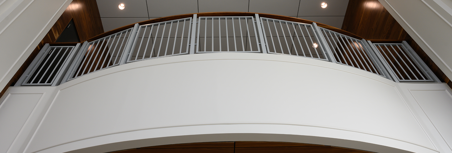 Section Image: Second floor balcony in Hays Hall 