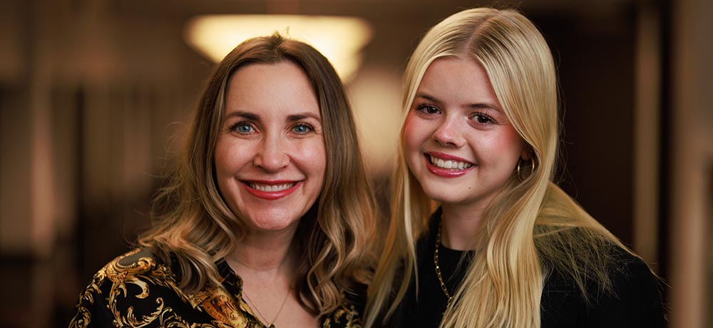 Mentor and mentee women smiling